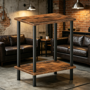 Modern Side Table with Unique Tabletop Design