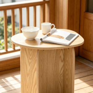 Two-Tier Side Table with Storage and Sturdy Frame